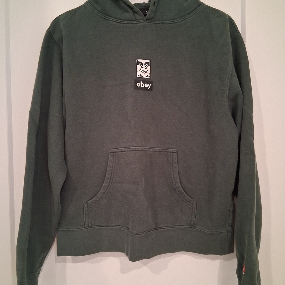 Obey Green Hoodie